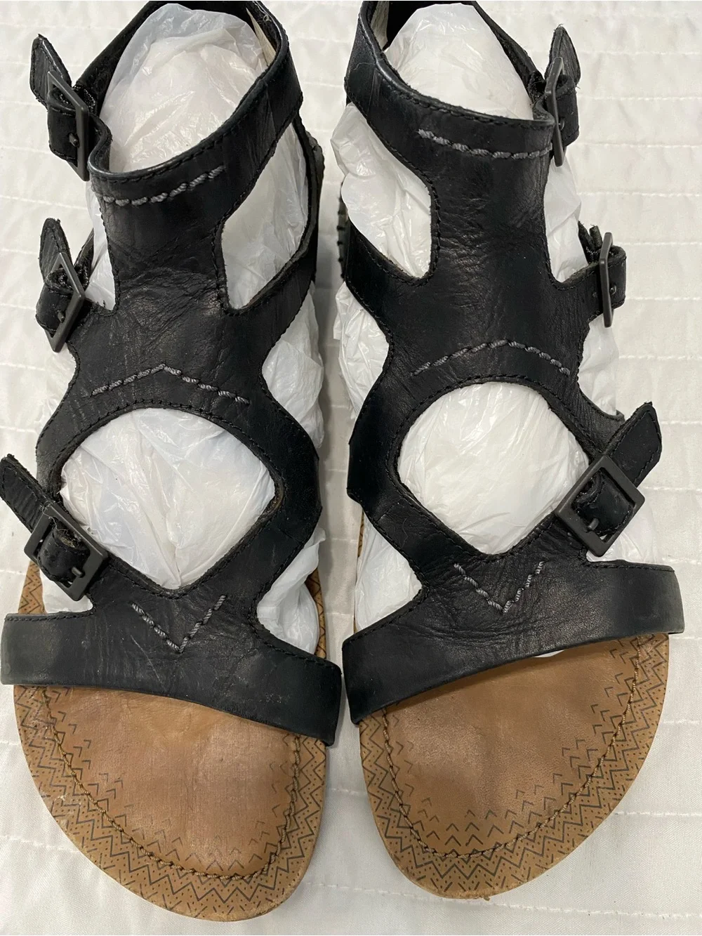 Merrell Whisper Buckle Gladiator Black Sandals Women’s Size 6